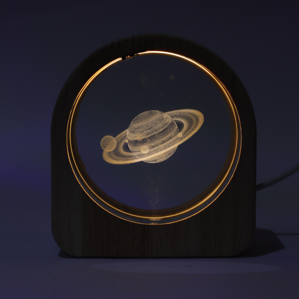 Wood Base Light Decor