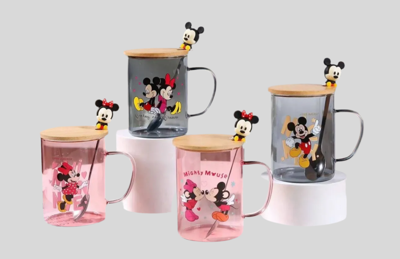 Mickey Mouse Glass Mug