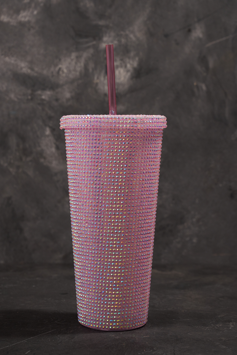 Coffee Travel Mug Crystal Stones