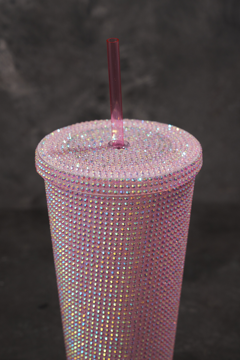 Coffee Travel Mug Crystal Stones