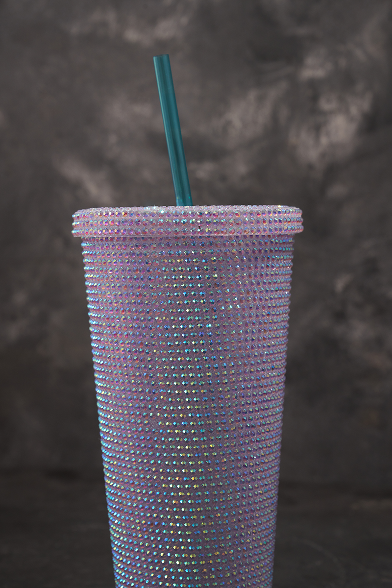 Coffee Travel Mug Crystal Stones