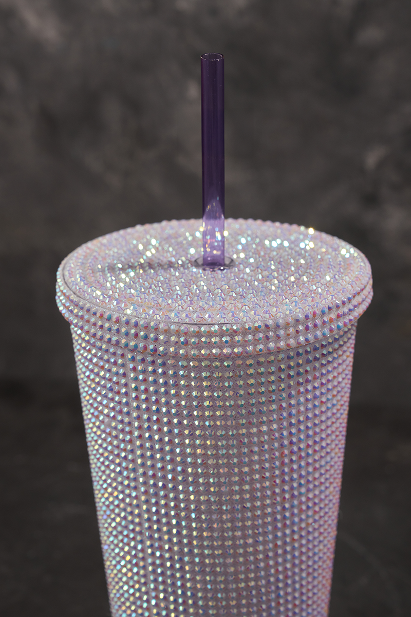 Coffee Travel Mug Crystal Stones