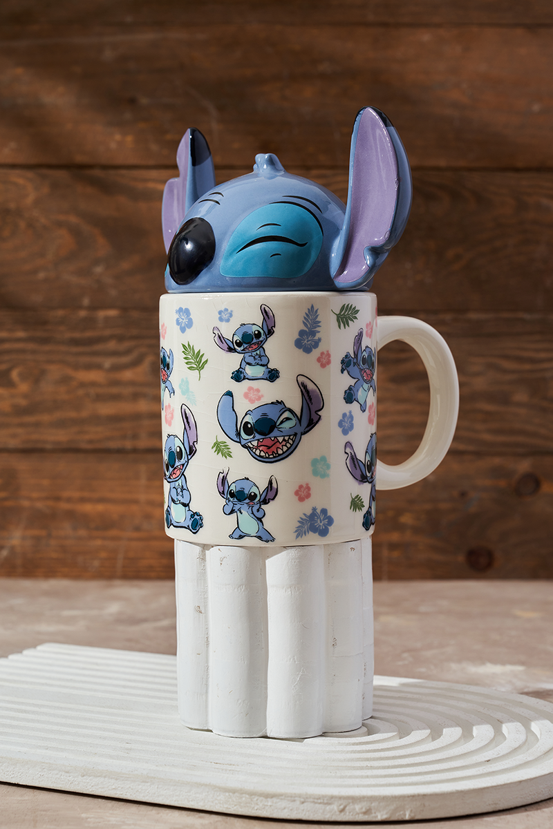 Stitch Ceramic Mug with Head Top