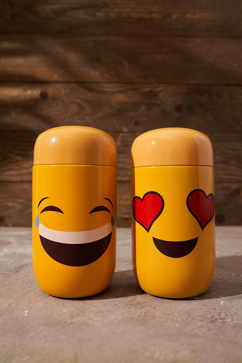 Smiley Face/Emoji Mini Vacuum Flask Stainless Steel