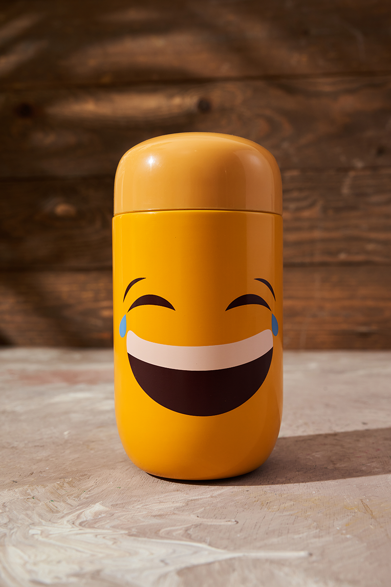 Smiley Face/Emoji Mini Vacuum Flask Stainless Steel