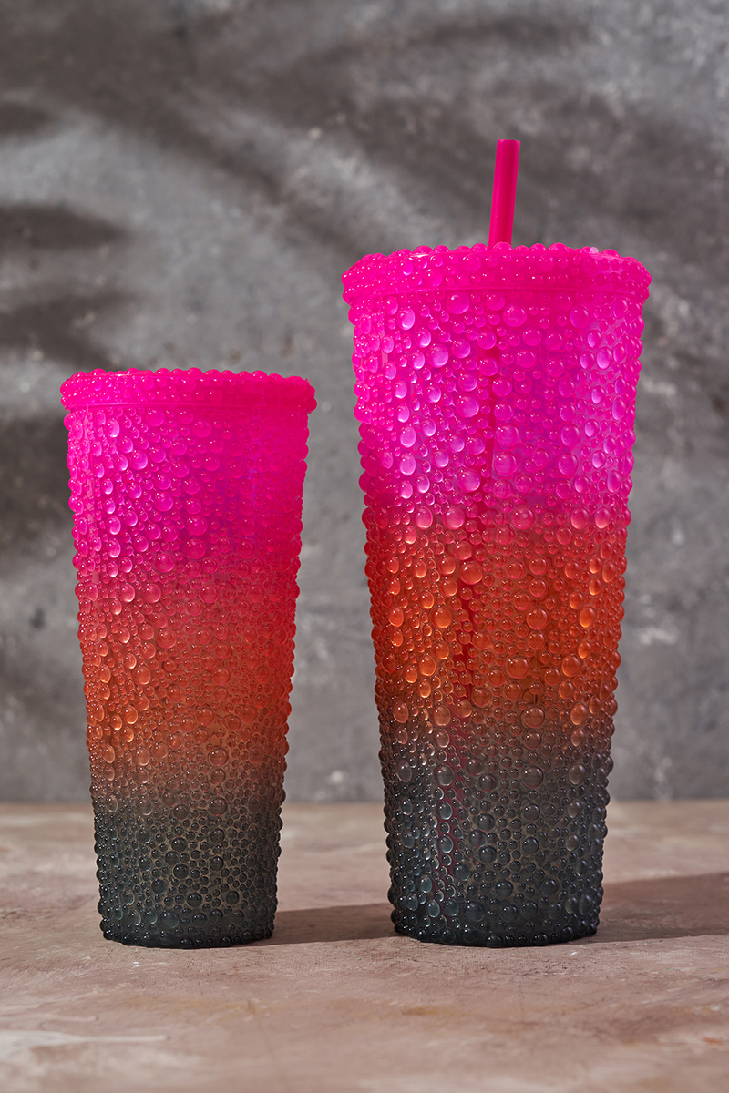 Sparkling Studded Diamond Tumbler 2 Cups