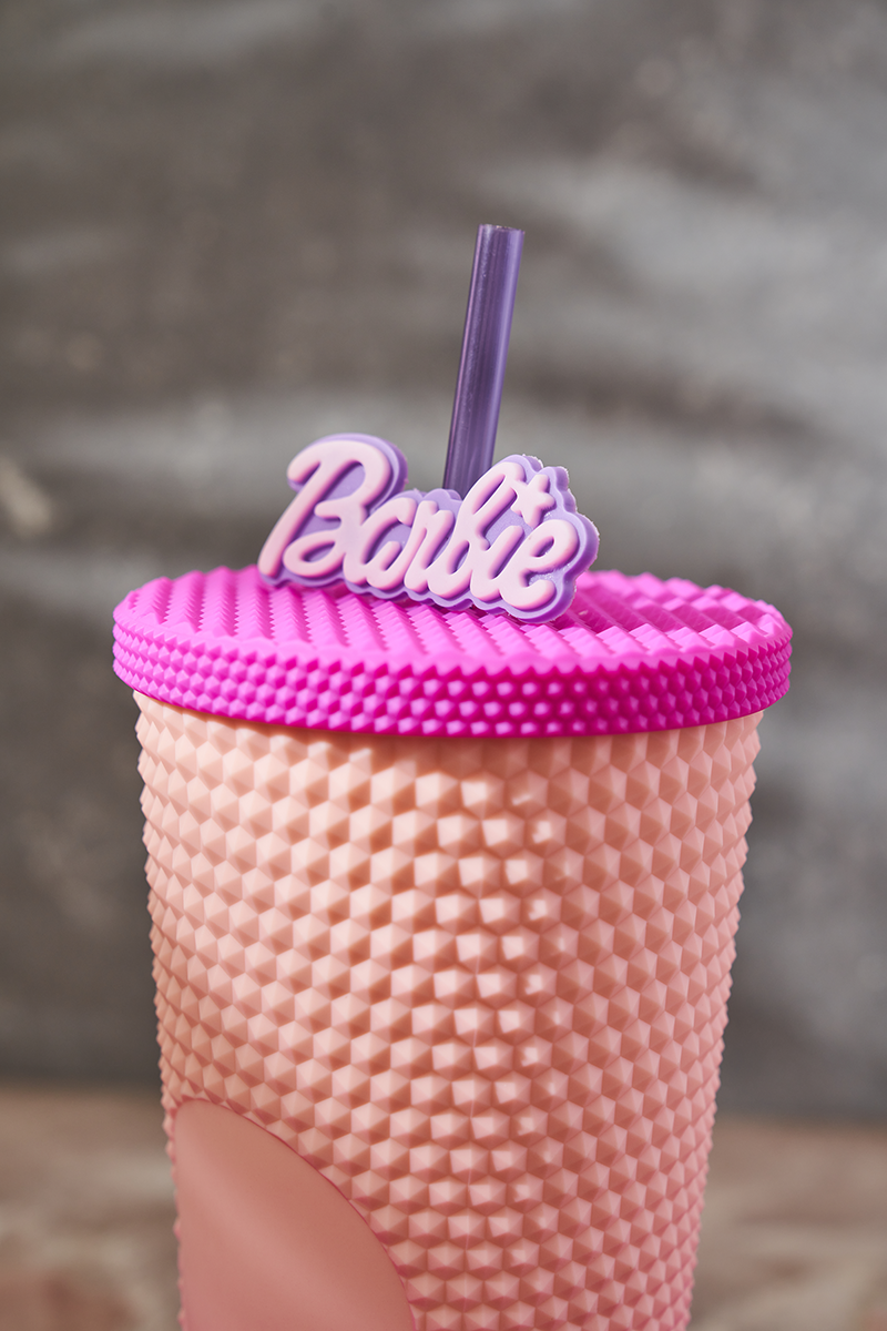 WEST & FIFTH Two-Tone Matte Studded Tumbler with Lid Straw