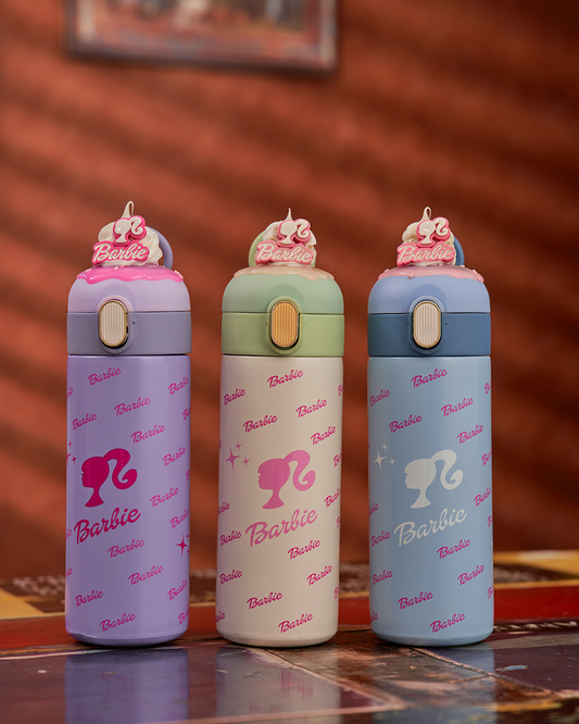 Barbie Theme Plastic Water Bottle
