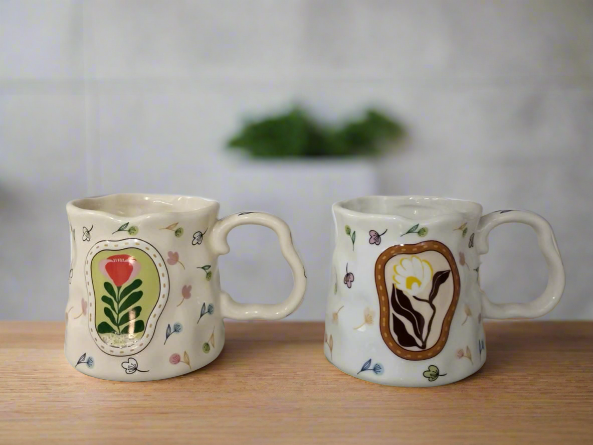 Flower Porcelain Mug