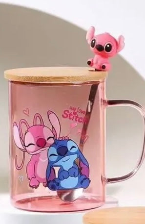 Stitch glass mug
