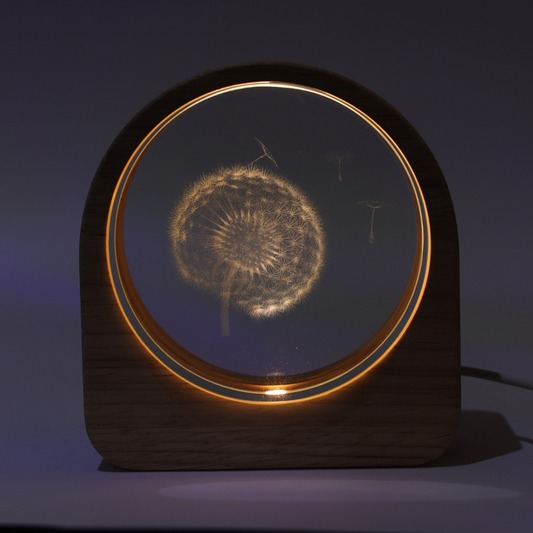 Wood Base Light Decor