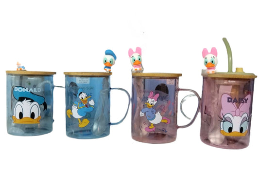 Donald duck glass mug
