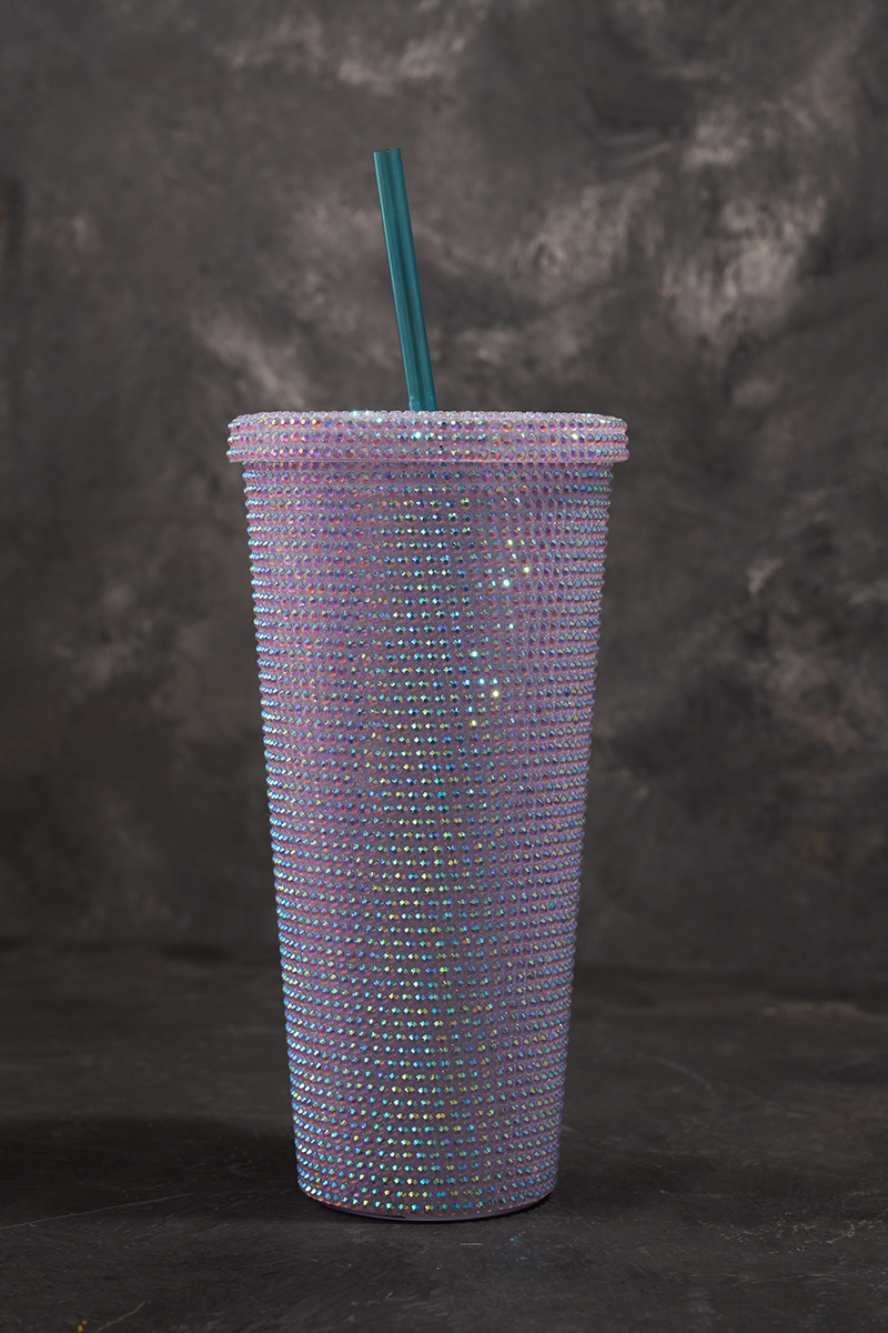 Coffee Travel Mug Crystal Stones