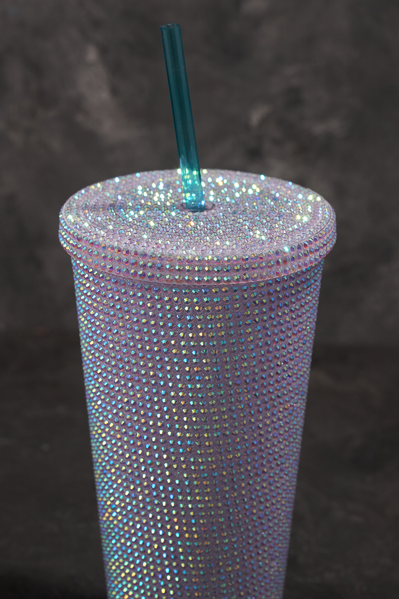 Coffee Travel Mug Crystal Stones