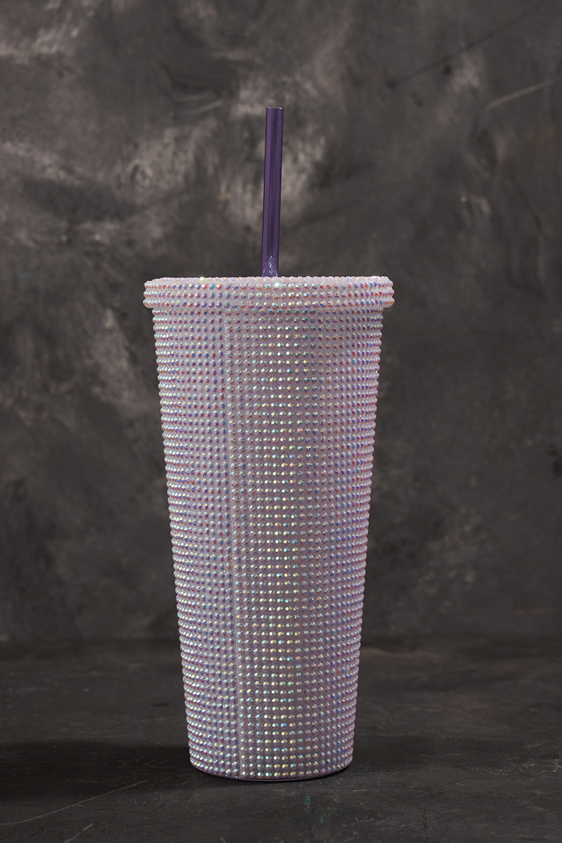 Coffee Travel Mug Crystal Stones