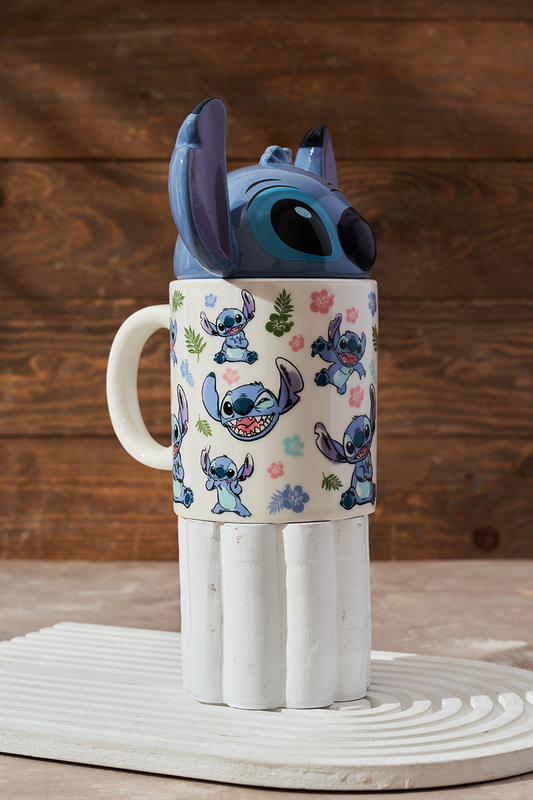 Stitch Ceramic Mug with Head Top