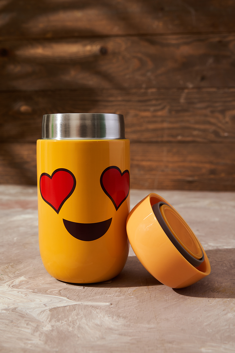 Smiley Face/Emoji Mini Vacuum Flask Stainless Steel