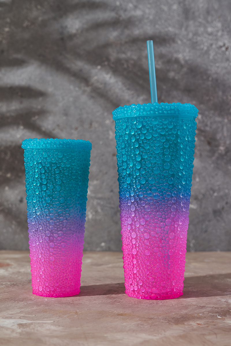 Sparkling Studded Diamond Tumbler 2 Cups