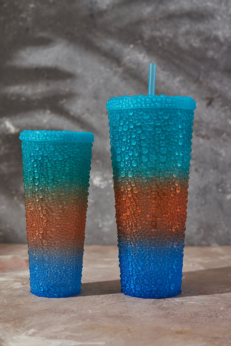 Sparkling Studded Diamond Tumbler 2 Cups