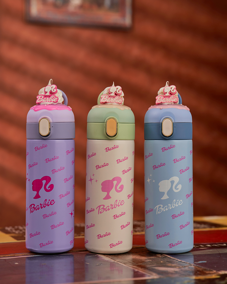 Barbie Theme Plastic Water Bottle
