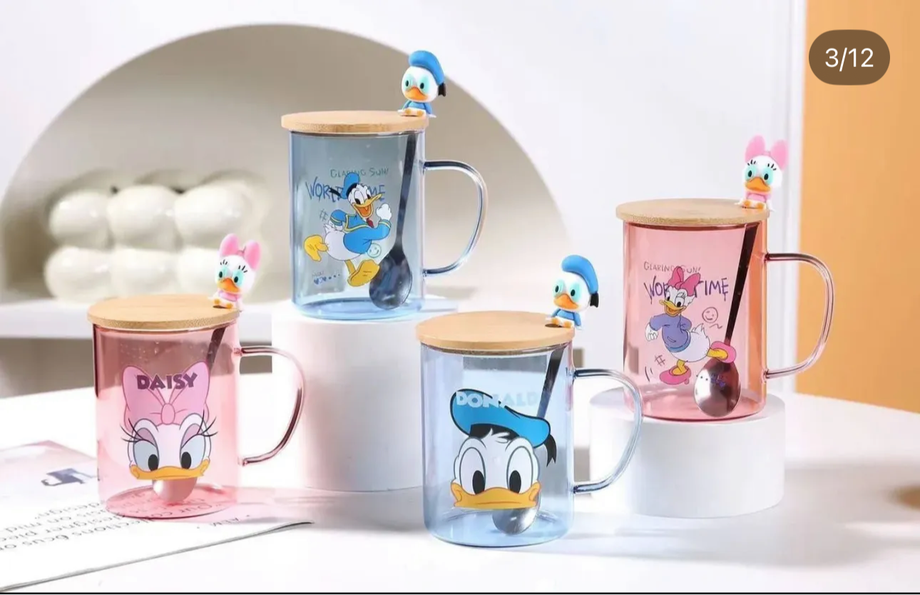 Donald duck glass mug