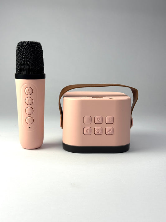 Mini Karaoke Bluetooth Speaker with Wireless Microphone