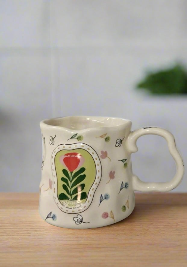 Flower Porcelain Mug