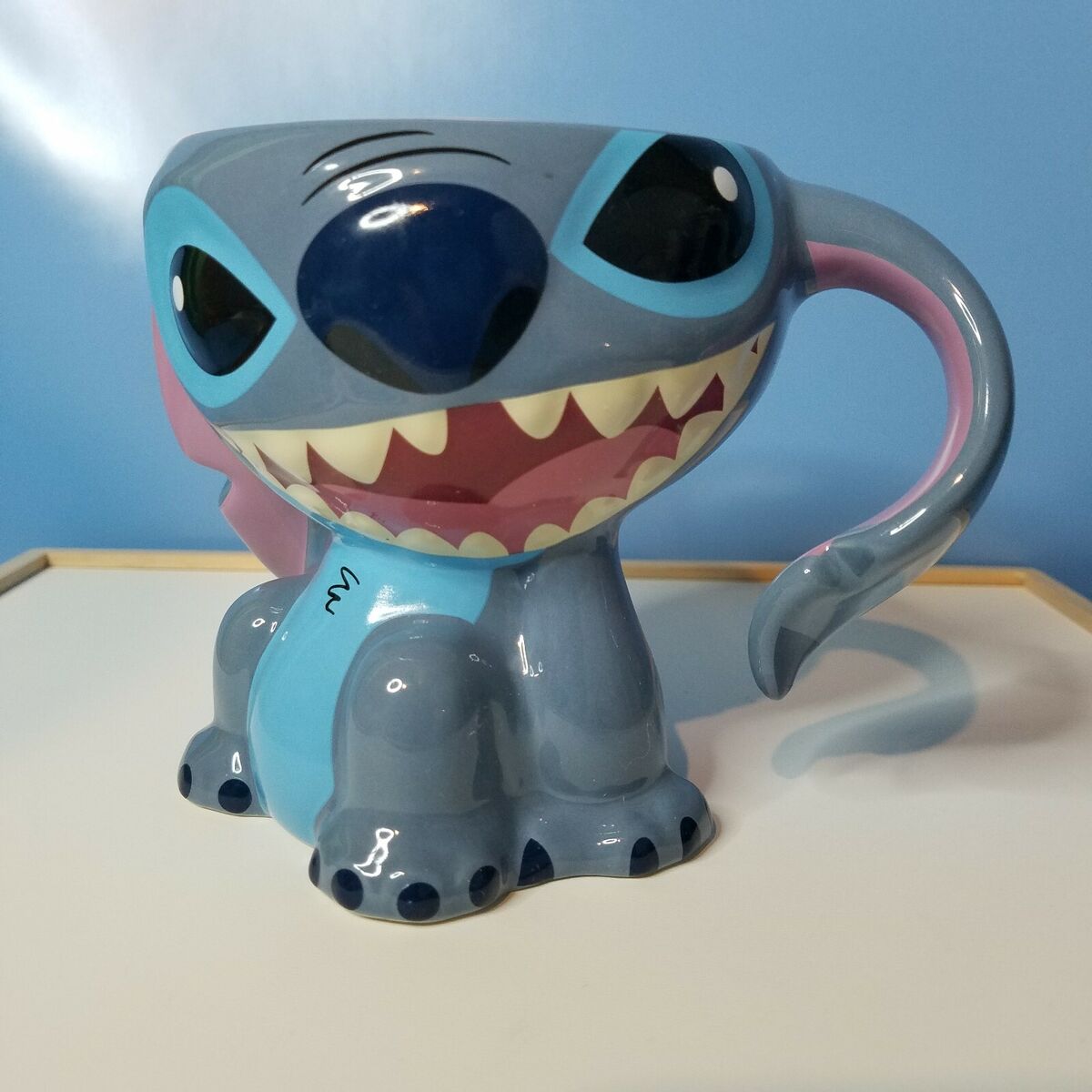 Disney Lilo & Stitch 3D Ceramic Coffee Mug Ear Handle